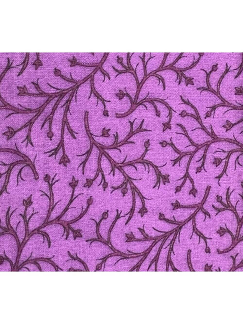 Purple Floral Cotton Fabric 1 yard 18" x 44" Material Quilting Sewing